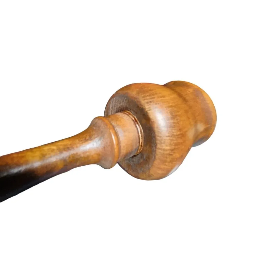 Vintage Handmade Wooden Votive Size Candle Holder Candlestick 11.75
